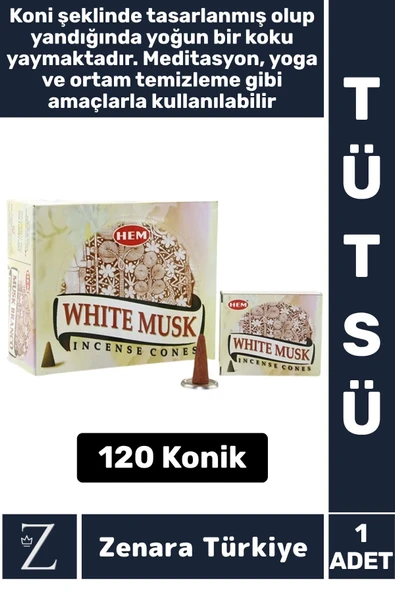 Rahatlama Arınma Dinginlik Meditasyon Yoga Chakra Pozitif Enerji Hoş Kokulu KONİK TÜTSÜ 120 Adet ürün görseli 1