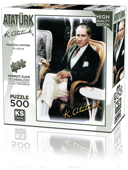 KS Games Kahve Içen Atatürk 500 Parça Puzzle ürün görseli 1