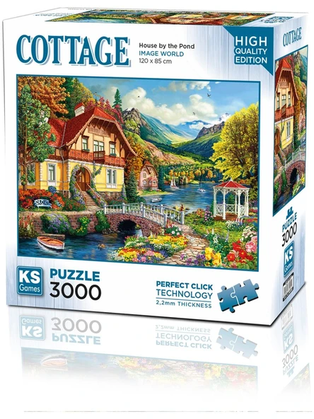 KS Games House By The Pond 3000 Parça Puzzle ürün görseli 1
