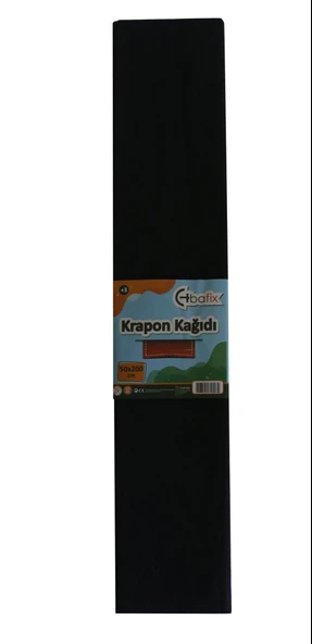 Bafix Krapon Kağıdı 50 x 200 CM Siyah 10 Lu Paket ürün görseli 1