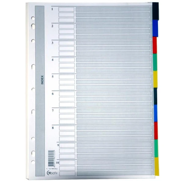 Bafix Seperatör 10 Renkli Karton A4 (25 Li Paket) ürün görseli 1