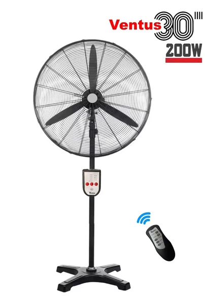 Ventus Ayaklı 30" Vantilatör Uzaktan Kumandalı 200 W Güçlü Orijinal Motor Uzaktan Kumandalı ürün görseli 1