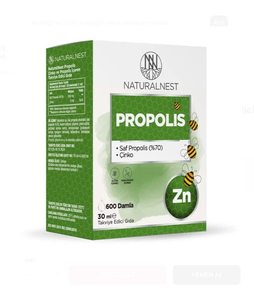 Naturalnest Propolis Damla 30 ML ürün görseli 1