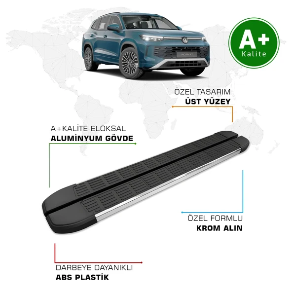 Volkswagen Tayron Yan Basamak 2024 Model ve Sonrası S-Line ürün görseli 1