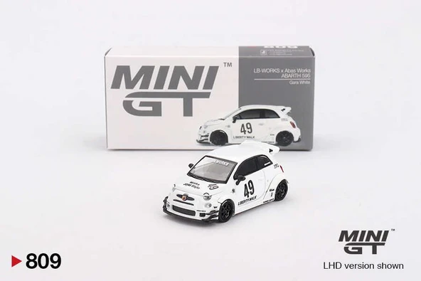 Mini GT 809 Fiat 595 ABARTH LB-WORKS X ABAS WORKS 1/64 Model Araba ürün görseli 1