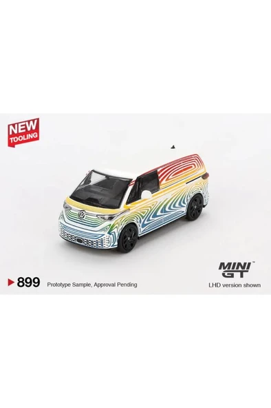 Mini GT 899 Volkswagen ID. Buzz Prototype "Rainbow" 1/64 Model Araba ürün görseli 1