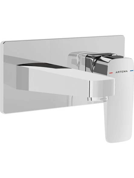 Artema Root Square A42738 Ankastre Lavabo Bataryası, Sıva Üstü, Krom ürün görseli 1