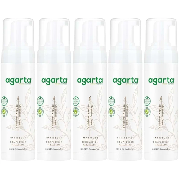 Agarta Doğal Yüz Temizleme Köpüğü 225ML (5 Li Set) ürün görseli 1