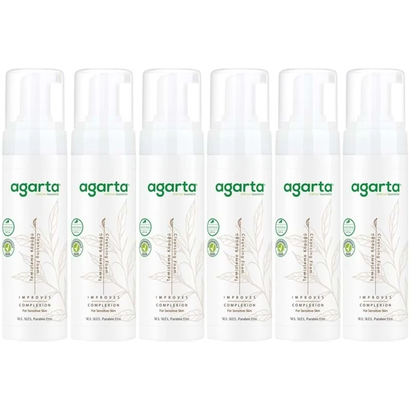 Agarta Doğal Yüz Temizleme Köpüğü 225ML (6 Lı Set) ürün görseli 1