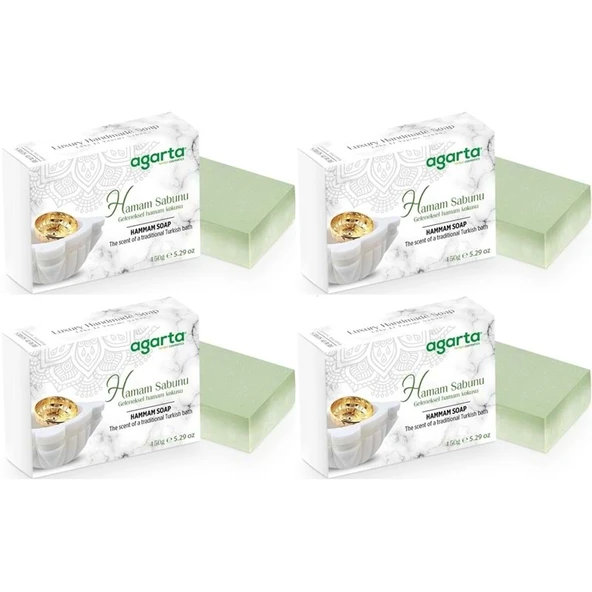 Agarta El Yapımı Doğal Sabun 150GR Hamam (4 Lü Set) ürün görseli 1