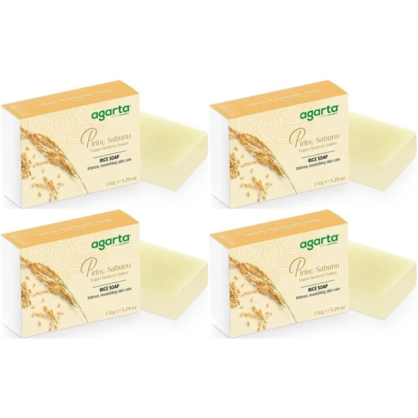 Agarta El Yapımı Doğal Sabun 150GR Pirinç (4 Lü Set) ürün görseli 1