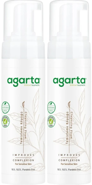 Agarta Doğal Yüz Temizleme Köpüğü 225ML (2 Li Set) ürün görseli 1