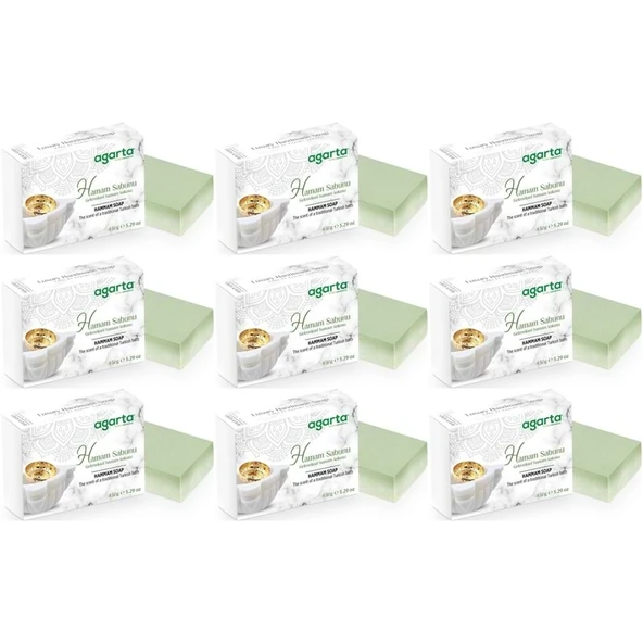 Agarta El Yapımı Doğal Sabun 150GR Hamam (9 Lu Set) ürün görseli 1