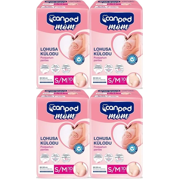 Canped Mom Lohusa Külodu - Külot Bez S - Small - Küçük / M - Medium - Orta 40 Adet (4PK*10) ürün görseli 1