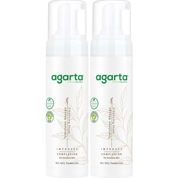 Agarta Doğal Yüz Temizleme Köpüğü 225ML (2 Li Set) ürün görseli 1