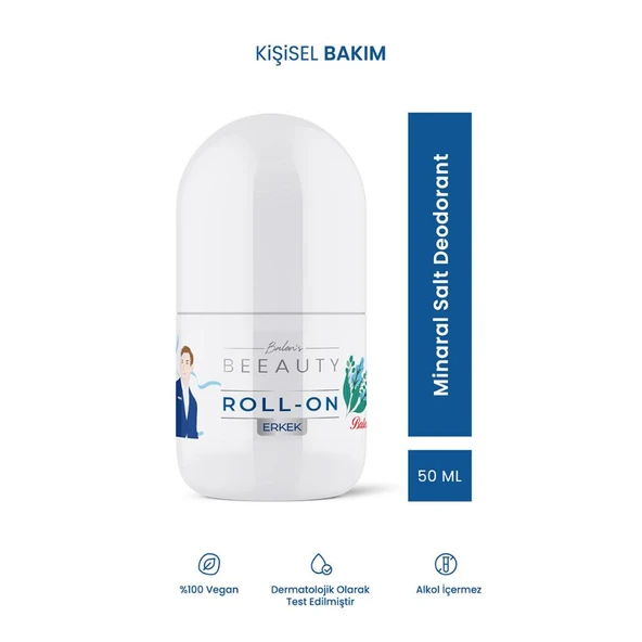 Balen’s Beeauty Erkek Mineral Salt Deodorant Roll On 50 Ml ürün görseli 1