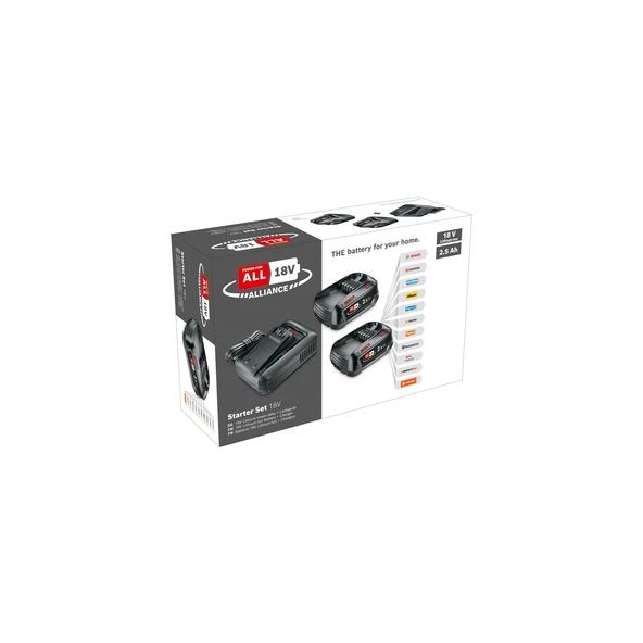 Başlangıç Seti 18V (2x2.5 Ah + Al 18V-44) ürün görseli 1