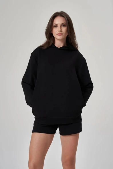 Exuma Kadın Siyah Sweatshirt 1529112-SİYAH ürün görseli 1