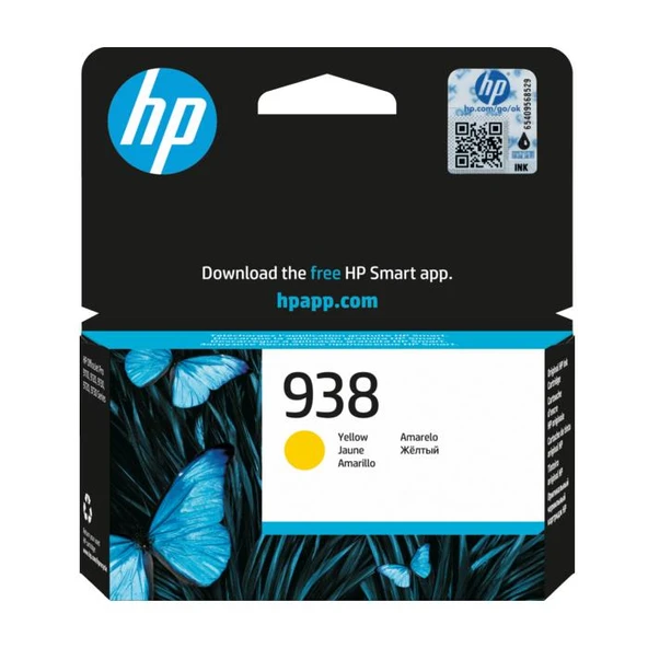 HP 938 4S6X7PE Sarı Kartuş ürün görseli 1