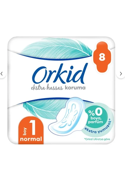 Orkid Extra Hassas Koruma Tekli Normal 8'li ürün görseli 1
