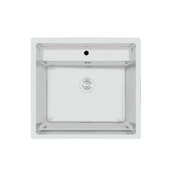Crauf Poli 6301 PVD Inox Tek Gözlü 51x58 cm Paslanmaz Çelik Mutfak Eviyesi ürün görseli 1