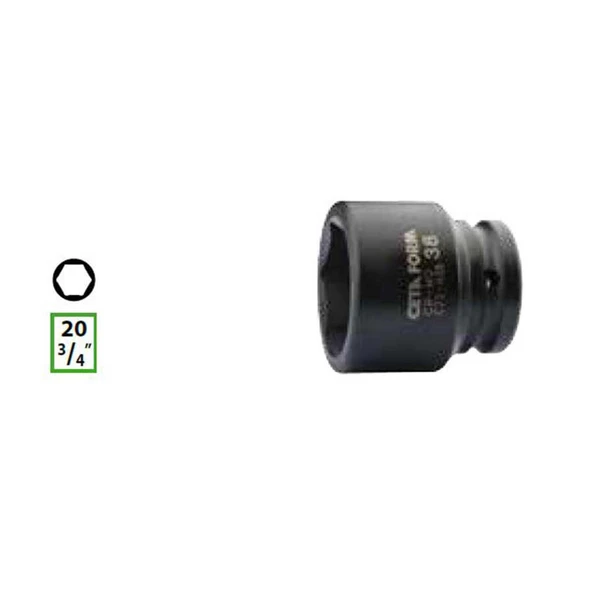 Ceta Form 3/4” 6 Köşe Havalı Lokma Anahtar 19mm - C72-H19 ürün görseli 1