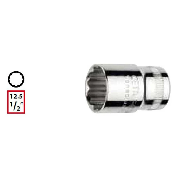 Ceta Form 1/2" 12 Köşe Yıldız Lokma Anahtar 16mm - C22-B16 ürün görseli 1