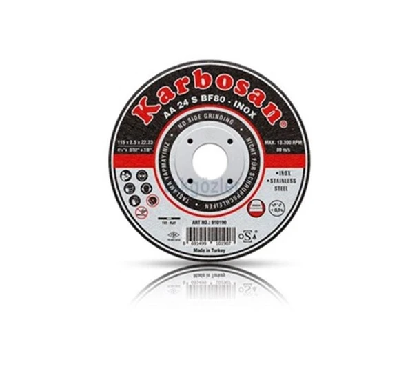 Karbosan 180x3.0x22.23 INOX Paslanmaz Çapakalma Diski - Karbosan 910210 ürün görseli 1