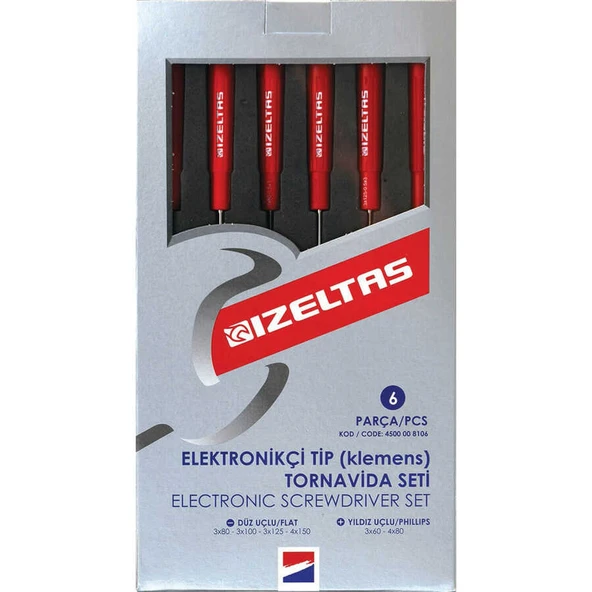 İzeltaş Altılı Klemens Tornavida Seti - İzeltaş 4500008106 ürün görseli 1