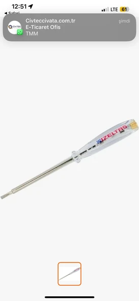 İzeltaş  Elektrik Kontrol Kalemi 190 mm - İzeltaş 4550170190 ürün görseli 1