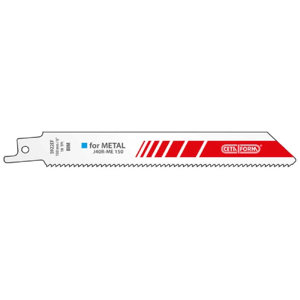 Ceta Form Tilki Kuyruğu Bıçağı 5'li Paket (Metal İçin) 150mm - J40R-ME150 ürün görseli 1