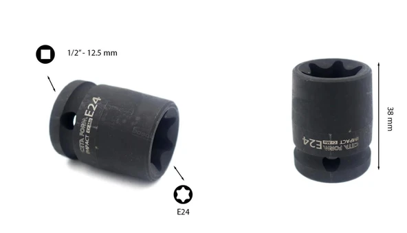 Ceta Form 1/2" Dış Torx Havalı Lokma - C66-E24 - Resim 2