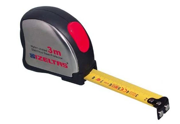 İzeltaş 3 m Krom Şerit Metre - İzeltaş 0588150013 ürün görseli 1