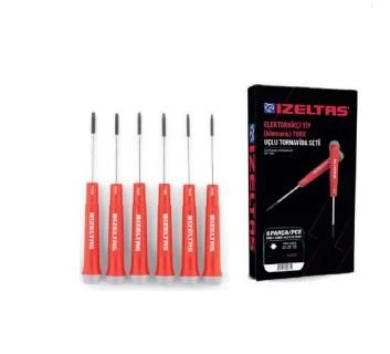İzeltaş 6 Parça Torx Uçlu Klemens Tornavida Takımı - İzeltaş 4530001006 ürün görseli 1