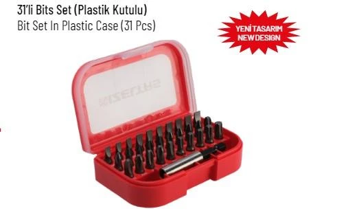 İzeltaş 31 Parça Plastik Kutulu Bits Takım - İzeltaş 4800008131 ürün görseli 1