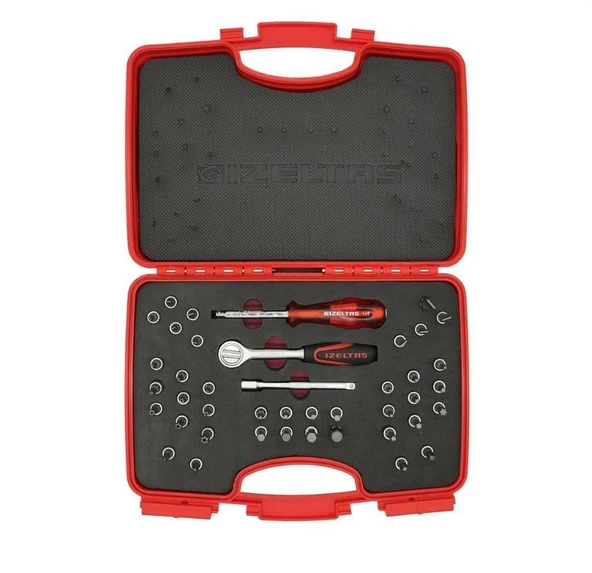 İzeltaş 42 Parça 1/4"Bits Uçlu Lokma Takımı - İzeltaş 1107001042 ürün görseli 1