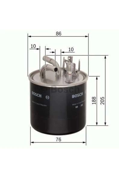 Bosch Yakıt Fıltresı Mazot A6 04- 2.7tdı-3.0tdı 0450906459 ürün görseli 1