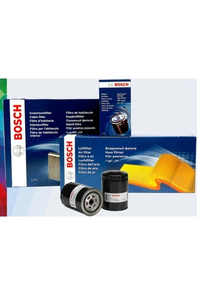 Bosch Uzmanparça Toyota Corolla 1.4 D4d Dizel Filtre Set 2010-2018 Hava Yağ Yakıt Standart Polen ürün görseli 1