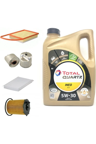 OEM Partner Tepee 1.6 Dizel Yağ Bakım Seti + ELF 5W-30 Partiküllü Motor Yağı 5LT ürün görseli 1