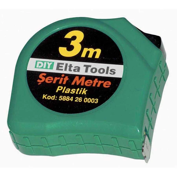 İzeltaş Elta 3 m Plastik Şerit Metre - İzeltaş 5884260003 ürün görseli 1