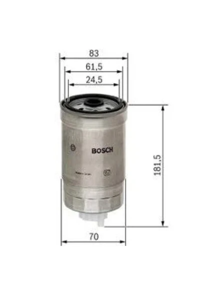Bosch Yakıt Filtresi (mazot) Passat 1.9 Tdı A4 1.9tdı 1457434184 Marka ürün görseli 1