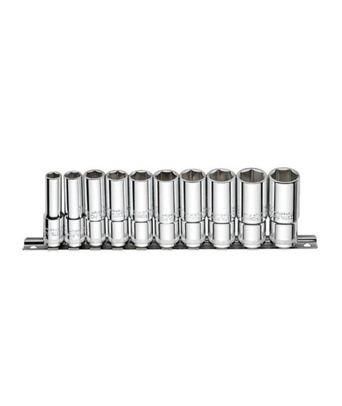 Ceta 10 Parça 3/8” 6 Köşe Derin Lokma Anahtar Takımı - C14-RH10 ürün görseli 1