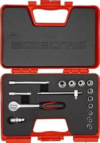 İzeltaş 1/4" 15 Parça Karbüratör Lokma Takımı - İzeltaş 1107006015 ürün görseli 1