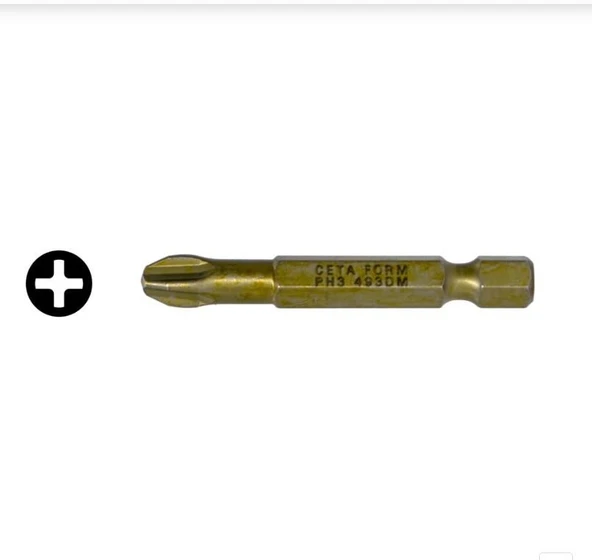 Ceta Form 1/4" DuraMAX Yıldız Bits Uç-PH3X50 mm - CB/493DM ürün görseli 1