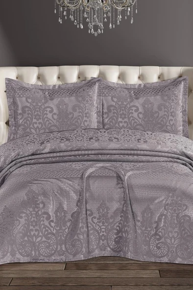 Royal Şönil Çift Kişilik Yatak Örtüsü 240x260 cm Lila ürün görseli 1