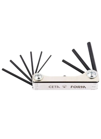 Ceta Form SAE 9 Parça Çakı Tipi Allen Anahtar Seti #2 (Metal Kasa) - K99-F2M/2 ürün görseli 1