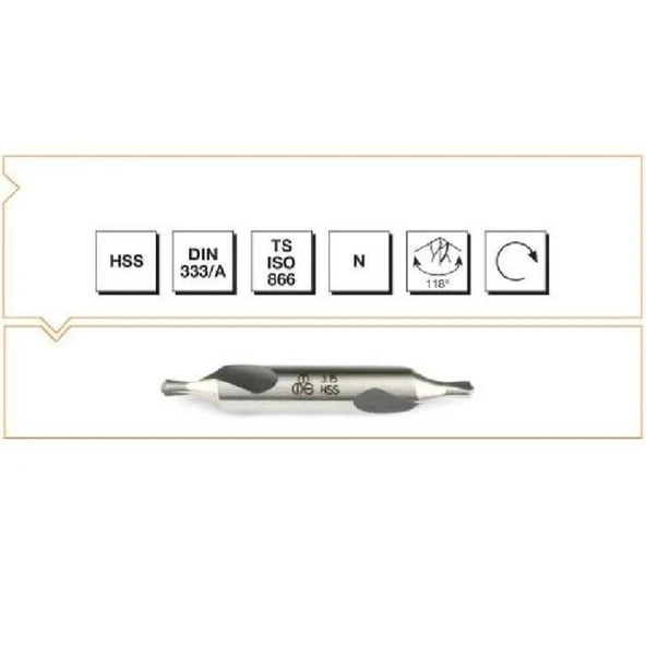 Makina Takım HSS DIN 333/B R Punta Matkabı 4 mm - MTE B00010000400 ürün görseli 1