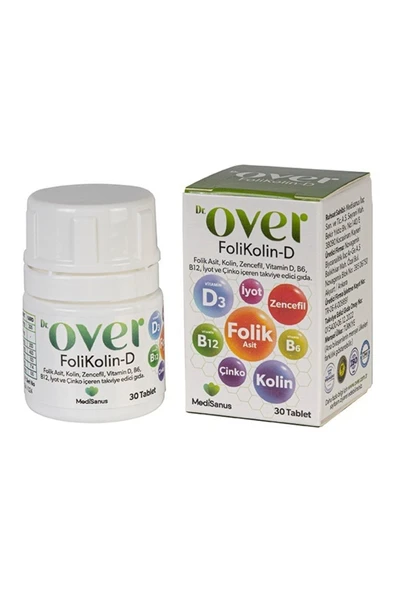 Dr. Over Folikolin D 30 Tablet - Resim 2