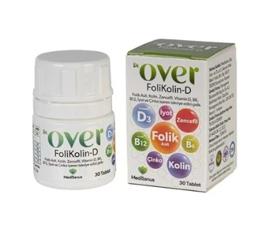 Dr. Over Folikolin D 30 Tablet ürün görseli 1