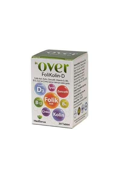 Dr. Over Folikolin D 30 Tablet - Resim 5